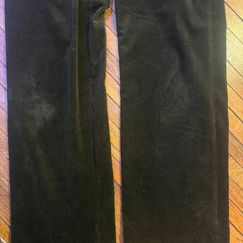Sezane Dan Trousers Dark Olive - Size 6 - Picture 5 of 11